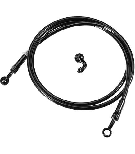 Amazon | CBR400F用 メッシュ ブレーキホース フロント 純正長 クリア